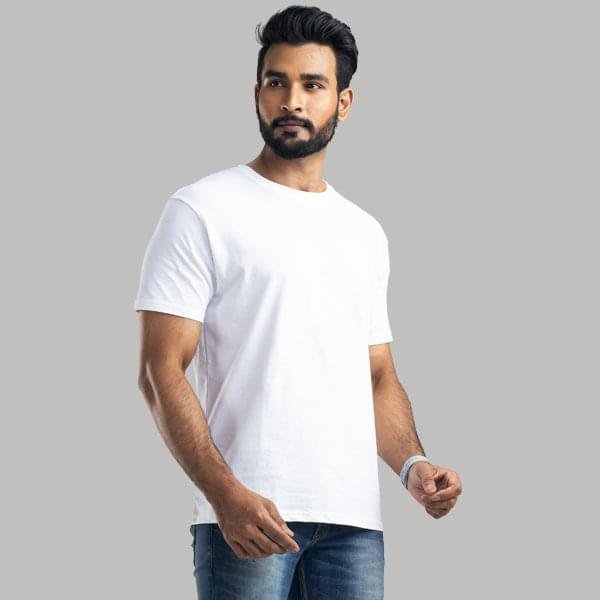 White Bamboo Men T-Shirt - Image 4