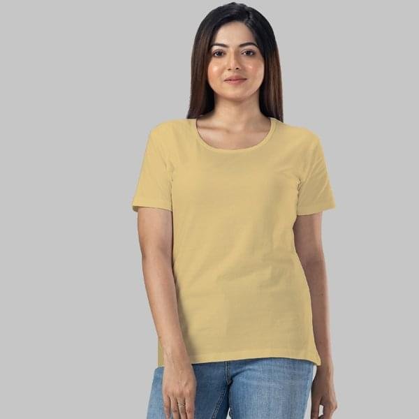 Beige Basic T-Shirt