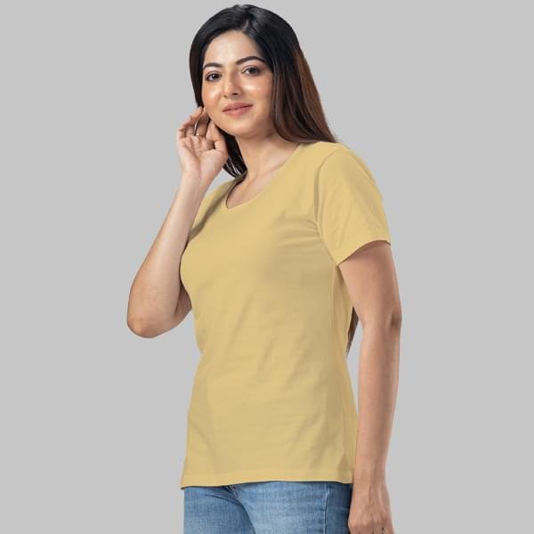 Beige Basic T-Shirt - Image 4