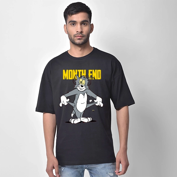 Men's Month End Graphic Printed T-shirt