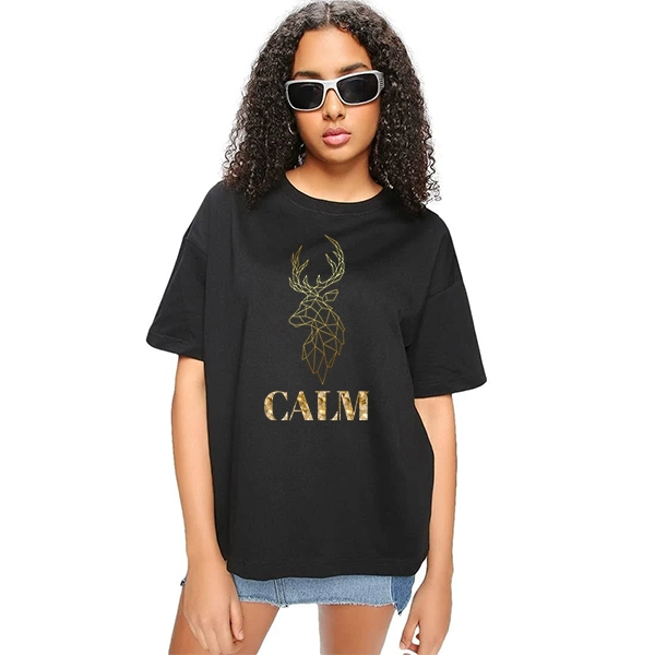 Women's Calm Printed Oversized T-shirt